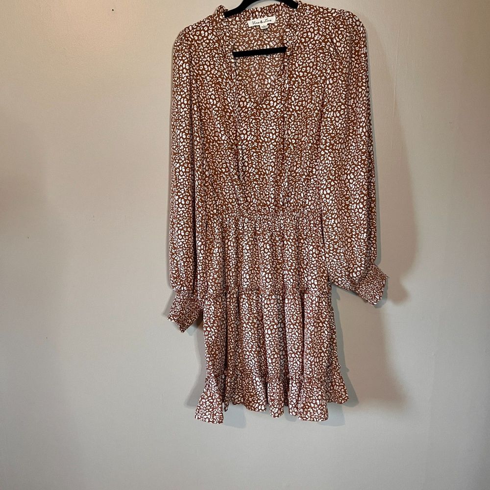 Vine & Love Tiered Leopard Dress